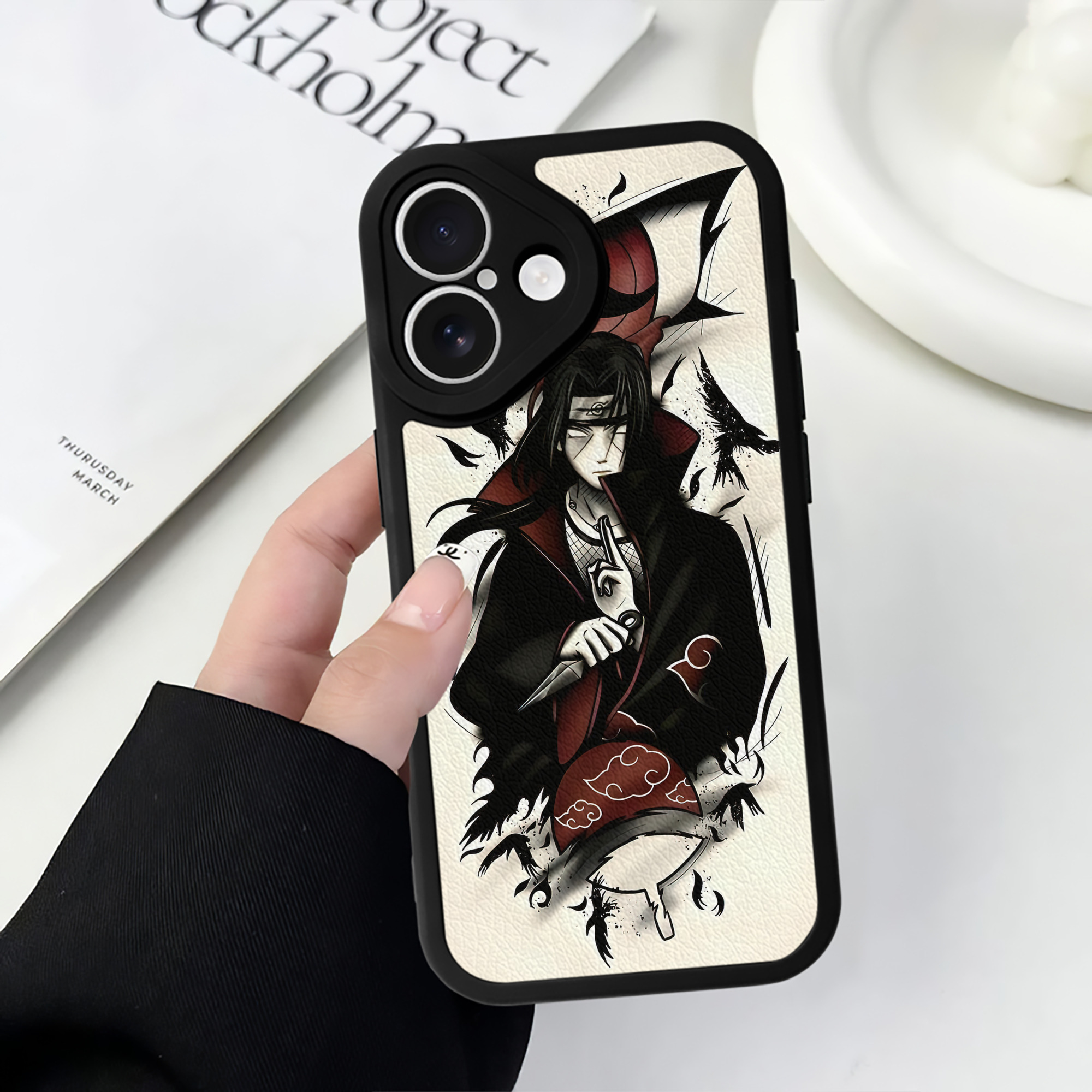 （画像用） NARUTO -ナルト- NARUTO -ナルト- 疾風伝 【iPhone 16シリーズ対応】シリコンスマホケース（レザー調） 材質：シリコン